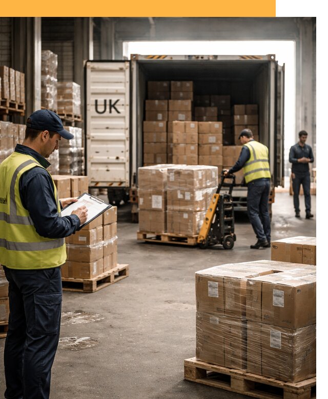 Доставка грузов из Великобритании с таможенным оформлением от 12845