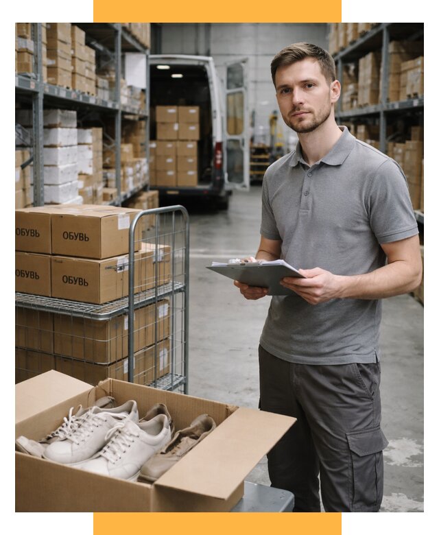 Доставка обуви из Китая и Турции от 4624 р. СетСервис-Сба